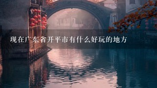 现在广东省开平市有什么好玩的地方