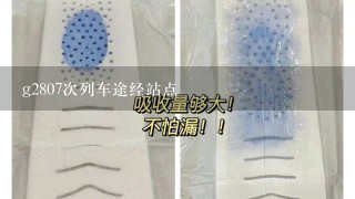 g2807次列车途经站点