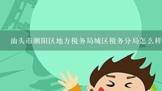 汕头市潮阳区地方税务局城区税务分局怎么样？