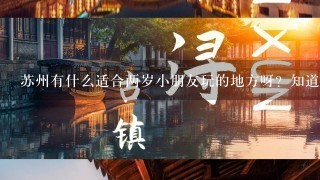 苏州有什么适合两岁小朋友玩的地方呀？知道的请说1下