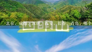 北京，成都，深圳，西安，长春，青岛，哪个离广西最近？