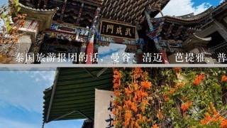 泰国旅游报团的话，曼谷、清迈、芭提雅、普吉岛...哪个最好玩啊?