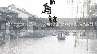 哈尔滨2011元旦3天可以去那些地方玩?最好是市内。因为是学生，希望经济1点。