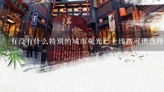 有没有什么特别的城市观光巴士线路可供选择以方便我们的行程安排？