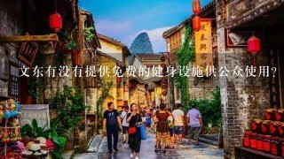 文东有没有提供免费的健身设施供公众使用