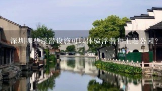 深圳哪些浮潜设施可以体验浮潜和主题公园?